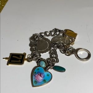 Vintage unique charm bracelet